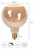 SEGULA LED Floating Globe 200 smokey grau E27 300Lm 1900K Produktbild-Vorschau 9