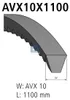 Keilriemen AVX10X1100 1.100 mm 10 mm DT SPARE PARTS für Produktbild-Vorschau 2