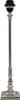 Tischleuchte Lampenfuß SHONY 10x10x49 cm Lampe Silber Produktbild-Vorschau 2