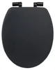 Leise schließender Toilettensitz ONYX, 37,5 x 49,9 x 5,2 cm Produktbild-Vorschau 1