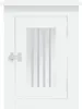 A white wooden dog crate with a slatted window and a latch is shown against a white background. Náhled obrázku produktu