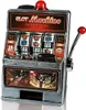 A close-up studio shot of a miniature slot machine. Produktbild-Vorschau