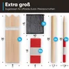Kubb Competition - 9x9x30 rot/weiß gestreift Produktbild-Vorschau 5