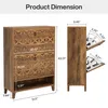 Product dimensions and details of a shoe cabinet. Podgląd zdjęcia produktu