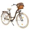 Milord Komfort Stadtfahrrad Fahrrad mit Weindenkorb Produktbild-Vorschau 1