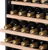 Rows of wine bottles stored inside a wine cooler. Produktbild-Vorschau
