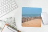 MuchoWow® Mauspad Mousepad Strand - Meer - Pfähle 20x20 cm Produktbild-Vorschau 5