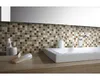 Glasmosaik mit Naturstein CM M432 30,2x32,7 cm mix beige Produktbild-Vorschau 3