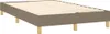 vidaXL Boxspringbettgestell Taupe 120x200 cm Stoff Produktbild-Vorschau 3