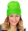 "Mütze Beanie Neon Grün"  Wolloptik Produktbild-Vorschau 2