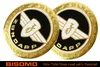 2x Zündapp Emblem, Tankemblem, Ø 65mm, Gold & Schwarz mit Produktbild-Vorschau 6