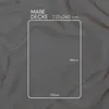 A blanket with dimensions indicated by a white outline and text labels. Náhled obrázku produktu