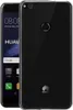 A black Huawei P8 Lite 2017 smartphone is shown from the back and slightly from the front. Produktbild-Vorschau
