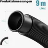 Wiltec Tuyau piscine noir – 9 m de long, Ø 38 mm – Tuyau Voir les images du produit 4