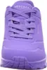 A close-up front view of a purple Skechers sneaker. Náhled obrázku produktu