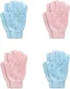 4 Paar Peeling Handschuh Exfoliating Gloves Produktbild-Vorschau 1