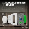 Ledvion LED Dimmer Schalter 250W 240V weiß Abdeckrahmen Produktbild-Vorschau 2