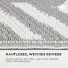 HOMESCAPES Outdoor Teppich wetterfest grau-weiß 120x180 cm, Produktbild-Vorschau 3