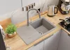 PRIMAGRAN Spülbecken Grau 70x44cm, Granitspüle 1 Becken + Produktbild-Vorschau 2