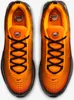 A top-down view of a pair of Nike Air Max Dn SE "Laser Orange Comet Red" sneakers. Produktbild-Vorschau