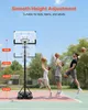 VEVOR Basketballständer max. 3,05 m höhenverstellbarer Produktbild-Vorschau 5