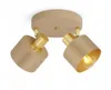 LUXOLAR - LED stropní svítidlo 2 světla béžová/zlatáE27 60W Náhled obrázku produktu 1
