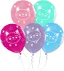 Katzen Party 6 Luftballons bunt Produktbild-Vorschau 2