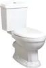 Nostalgie Retro Keramik Toilette+Waschbecken + Säule+Sitz Produktbild-Vorschau 3