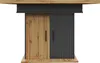 A product shot of a rectangular table with a two-tone cabinet base. Podgląd zdjęcia produktu