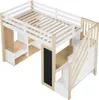 Flieks Etagenbett 90x200cm mit Schreibtisch und Regal, Produktbild-Vorschau 11