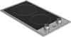 A black and silver electric hob with two cooking zones and two control knobs. Náhľad obrázku produktu