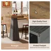 Tribesigns 100 cm quadratischer Bartisch, hoher Bistrotisch Produktbild-Vorschau 4