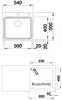 Technical drawing with dimensions of a sink. Náhled obrázku produktu