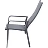 A side view of a gray garden chair. Produktbild-Vorschau