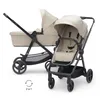 KINDERKRAFT Kočárek kombinovaný 3v1 Newly Sand beige + Mink Náhled obrázku produktu 2