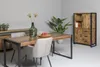 Highboard Norris 100x150x43 cm Mangoholz Stahl Schwarz Produktbild-Vorschau 5