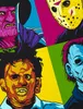 style3 Pop-Art Grusel Herren T-Shirt freddy jasonn michael Produktbild-Vorschau 2