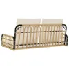 vidaXL Hängebank mit Kissen 105x58x38 cm Poly Rattan und Produktbild-Vorschau 7