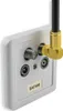 Koaxkabel gewinkelt 90° - F-Stecker gerade 135 dB UHD 4K HD Produktbild-Vorschau 4