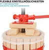 Torchio per frutta Wiltec 6L in legno di faggio con panno Anteprima dell’immagine prodotto 3