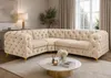 Ecksofa Moet L-Form beige 202x262 cm groß – Wohnlandschaft Produktbild-Vorschau 5