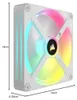 CORSAIR Lüfter 140*140*25 QX140 RGB LED Fan White Single Voir les images du produit 15