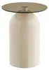 Beistelltisch Ravello aus Glas Ø40cm - Beige Produktbild-Vorschau 1