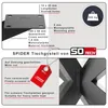 SOTECH Tischgestell SPIDER 1500 x 780 x 710 mm – schwarz, Produktbild-Vorschau 3