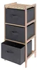 Losstaande plank, Excellent Houseware, hout/textiel, 27,5 x Productafbeelding-voorbeeld 1