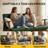Canapé scandinave pour 2 personnes, en similicuir, avec Voir les images du produit 6