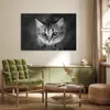 MuchoWow® Poster Tierprofil riechende Katze in schwarz und Produktbild-Vorschau 3