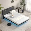 A bedroom scene with a bed, nightstand, and plants. Produktbild-Vorschau