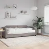 vidaXL Tagesbett mit Matratze Taupe 90x200 cm Stoff Produktbild-Vorschau 2