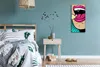 Wandbild Leinwand Bilder mit Uhr Geräuschlos 30x60 Gemälde Produktbild-Vorschau 4